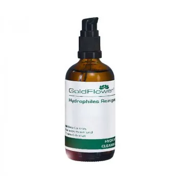 Hydrophiles Reinigungsöl Goldflower auch für die empfindliche Haut geeignet.